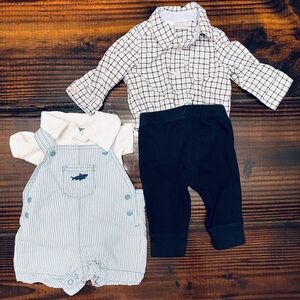 Carters Polo Onesie & Overalls and Koala Baby Outfit